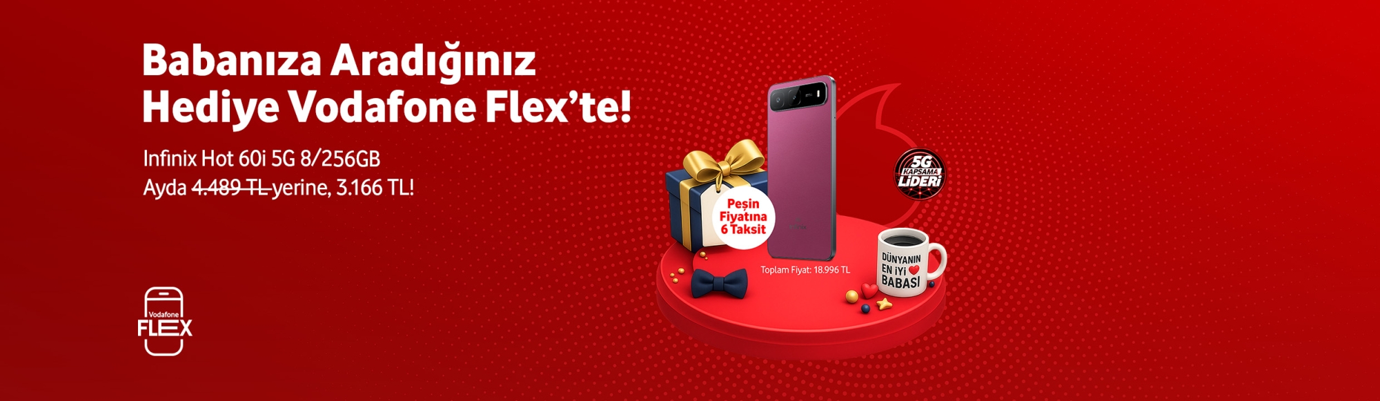 Babalar günü Infinix Hot 60i 5G 8GB - telefonlartab