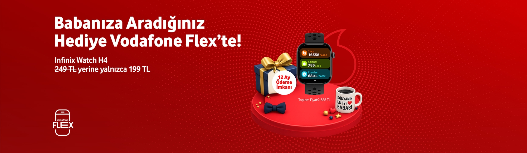 Babalar Günü Infinix Watch H4 - giyilebilirtab