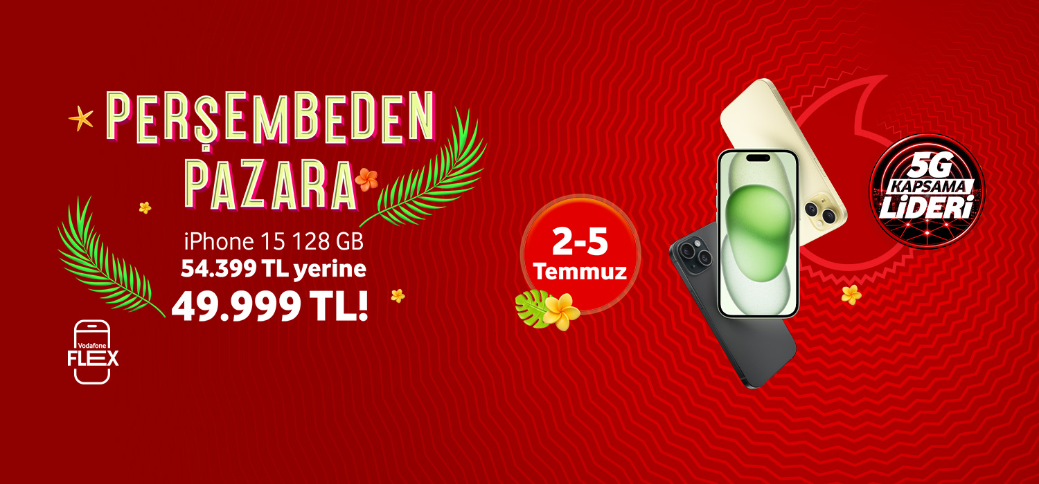 Perşembeden Pazara İPhone 15 -telefonlartab