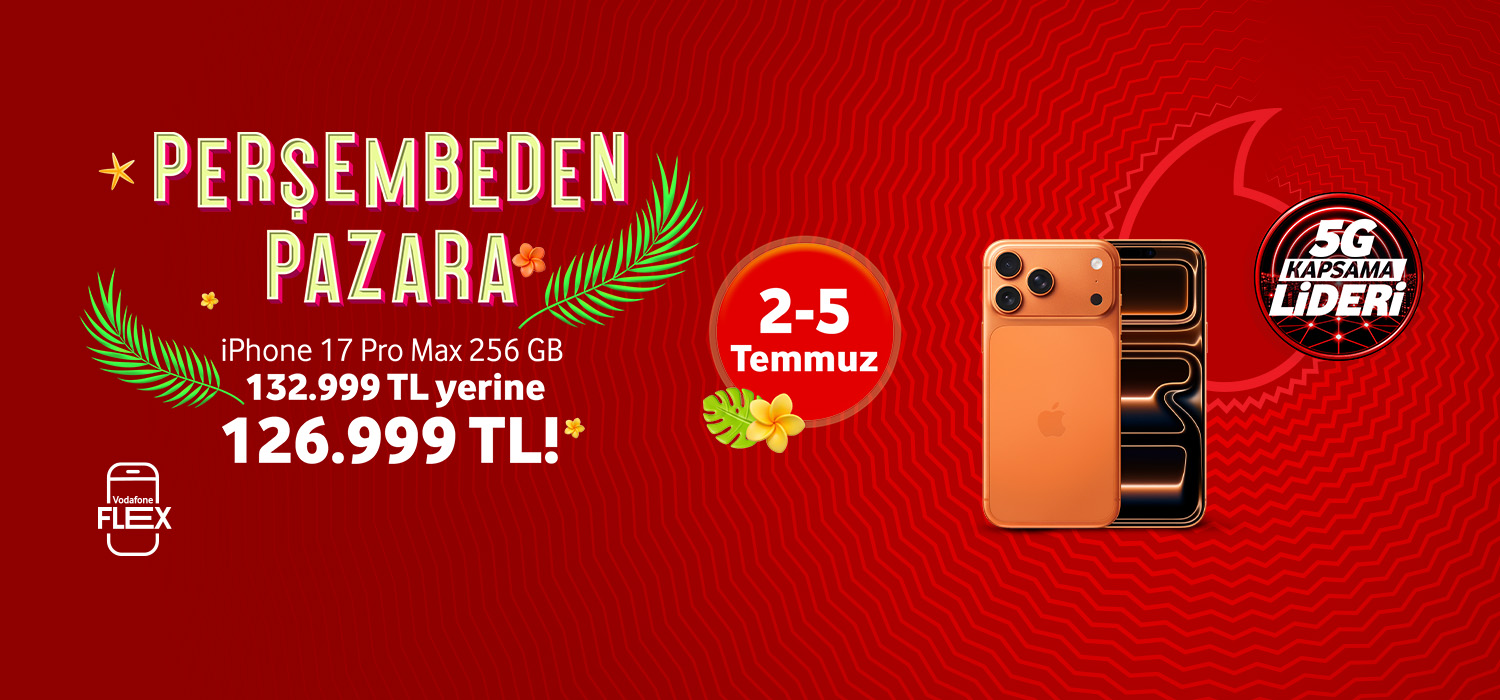 Perşembeden Pazara İPhone 17 Pro Max - telefonlartab