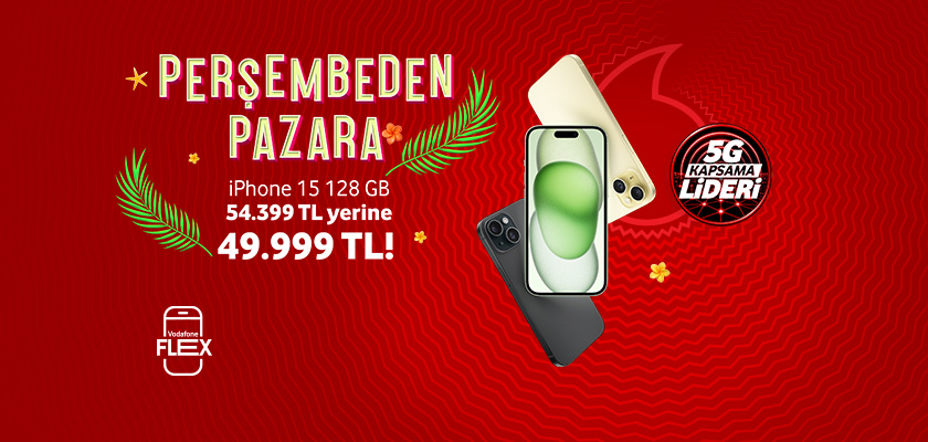 Perşembeden Pazara İPhone 15 -telefonlartab