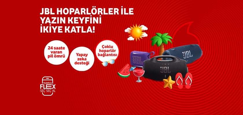 JBL Hoparlörler Vodafone Flex'te! - aksesuarlartab
