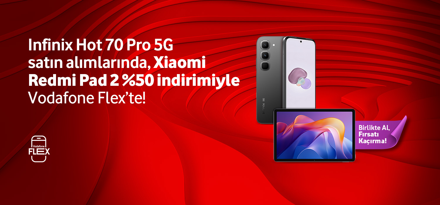 Infinix Hot 70 Pro 5G satın alımlarında, Xiaomi Redmi Pad 2 %50 indirimiyle -indirimlicihazlar