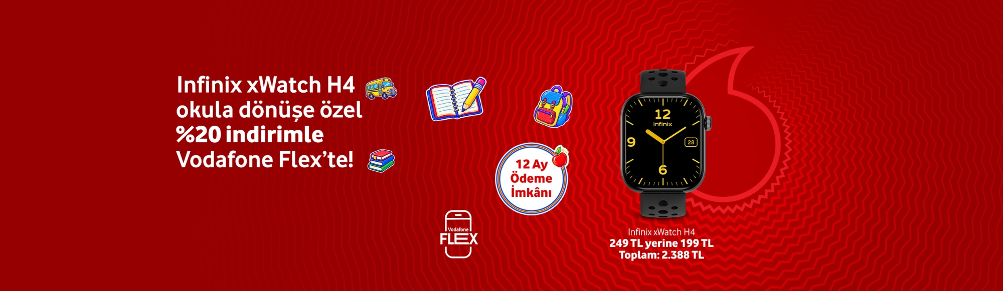 Infinix Watch H4 okula dönüşe özel %20 indirimle - giyilebilirtab