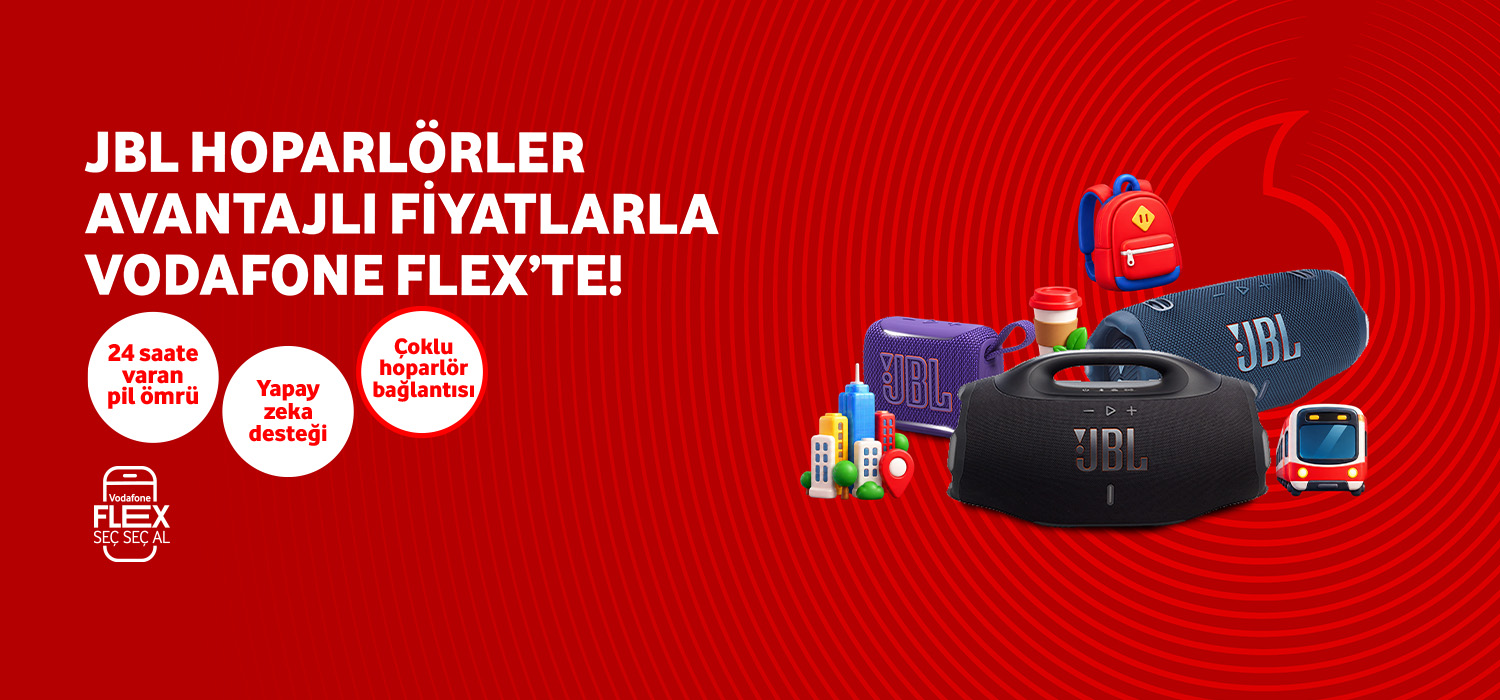 JBL Hoparlörler Vodafone Flex'te! - aksesuarlartab