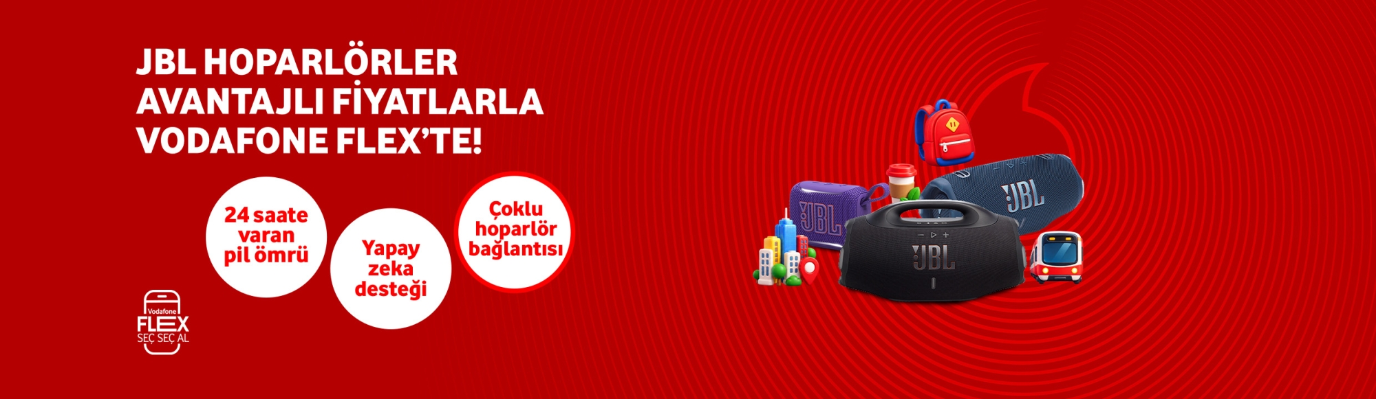 JBL Hoparlörler Vodafone Flex'te! - aksesuarlartab
