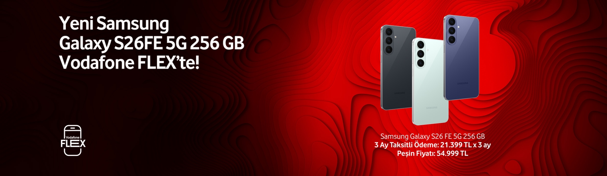 Samsung Galaxy S26FE 5G 256GB Vodafone Flex'te - ayınfırsatlarıtab