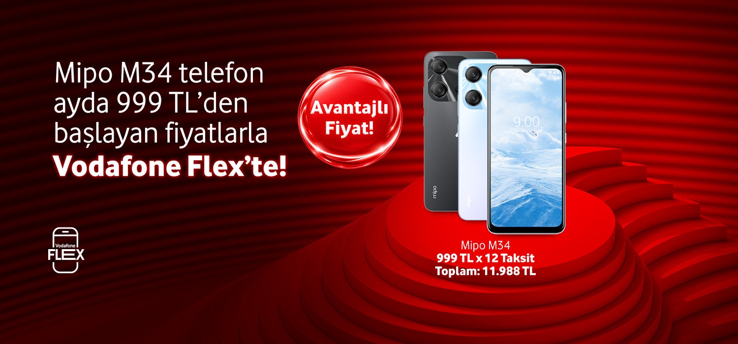 Mipo M34 telefon ayda 999 TL'den başlayan fiyatlarla - telefonlartab