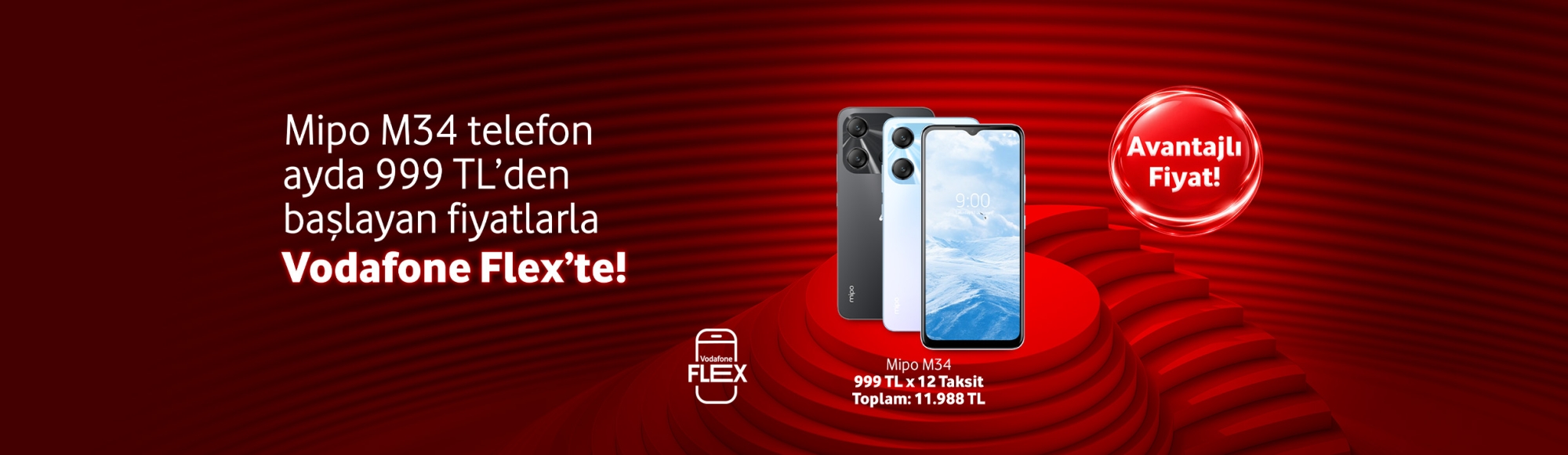 Mipo M34 telefon ayda 999 TL'den başlayan fiyatlarla - telefonlartab