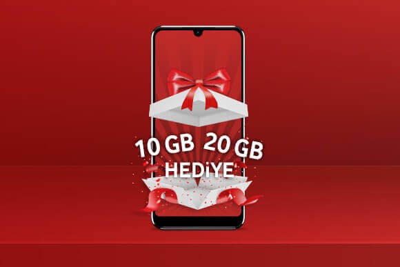 Red'e gelenlere 20 GB, Uyumlu'ya gelenlere 10 GB ilk ay hediye!