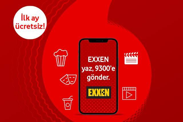 Vodafone Mobil Ödeme ile Exxen üyeliğinizi başlatın, ilk ay ücretsiz kullanın!