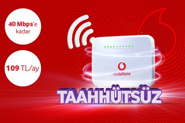 Taahhütsüz Vodafone Evde internet sadece 109TL! Üstelik Vodafone TV ve Blu TV de hediye!