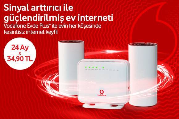 Vodafone Evde Plus+ Tarifeleri