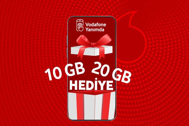 Vodafone'a gelenlere ilk ay 20 GB'a kadar internet hediye!