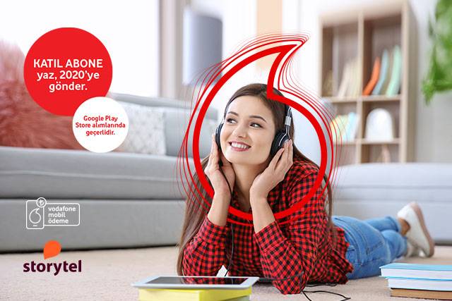 Storytel aboneliğini Vodafone Mobil Ödeme ile yap, 25 TL kazan!