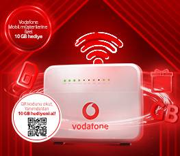 Vodafone Ev İnterneti'ne gelen Vodafone mobil müşterilerine özel kuruluma kadar hediye 10 GB Yanımda'da!