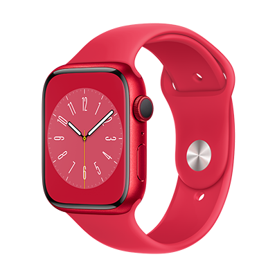 kırmızı Apple Watch Series 8 GPS 45mm