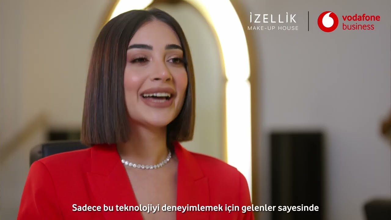 Vodafone Business IoT Teknolojilerini kullanan İzel Kasap, Dijital Makyaj uygulamasını anlatıyor