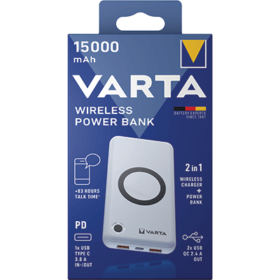 VARTA Wireless Powerbank 15.000 mAh