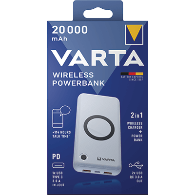 VARTA Wireless Powerbank 20.000 mAh