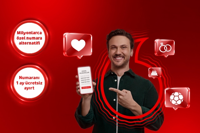 Sana özel numaran Vodafone'da!