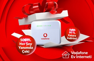 Vodafone Ev İnterneti'ne gelen Mobil faturalılar, onlara özel hediyeler ile sınırsız internetin tadını çıkartıyor!