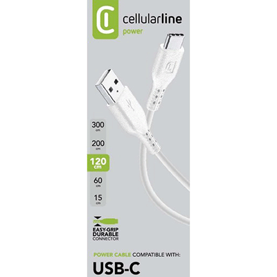 Cellularline 1.2M USB-A USB-C Kablo