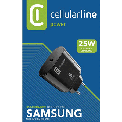 Cellularline 25W Samsung Fast Şarj Adap