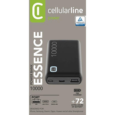 Cellularline Essence 12W 10.000 Mah Power.