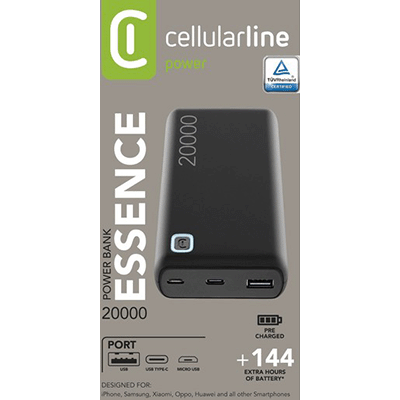 Cellularline Essence 12W 20.000 Mah Power.