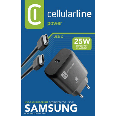 Cellularline Super Fast PD 25w+Kablo