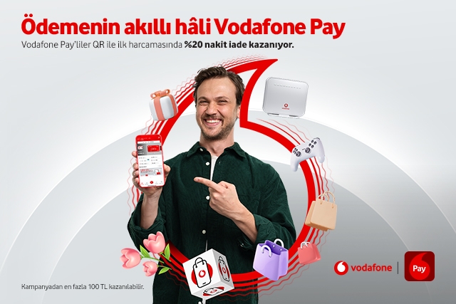 Vodafone Pay’den QR’a hoş geldin kampanyası