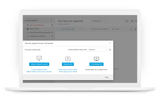 Websitesinden kolay kurulum ve otomatik güncelleme