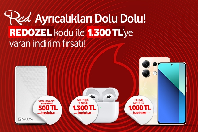 Red'e özel Vodafone Flex fırsatları ile popüler cihazlarda indirimleri kaçırmayın