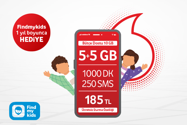 Vodafone'dan çocukların ilk hattı aileler için en rahatı