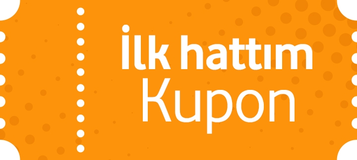 İlk Hattım tarifelerinde geçerli 30 GB hediye kazandıran kupon kodunuzu kodu kullan alanına tıklayarak kullanabilirsiniz.