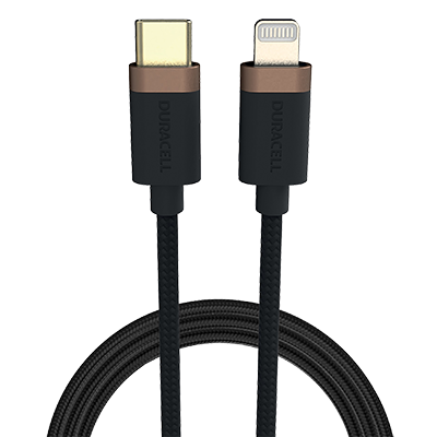 Duracell 1M USB-C to Lightning Braided