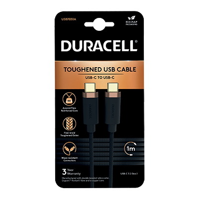 Duracell USB7030A 1M USB-C to USB-C 3.2