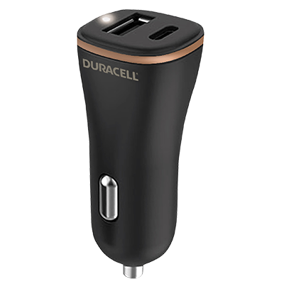 Duracell DR6026A 27W UsbC-A Car Charger