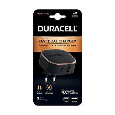 Duracell DRACUSB20-EU 30W Wall Charger