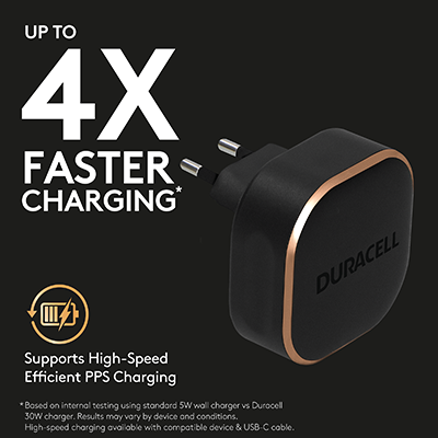 Duracell DRACUSB20-EU 30W Wall Charger