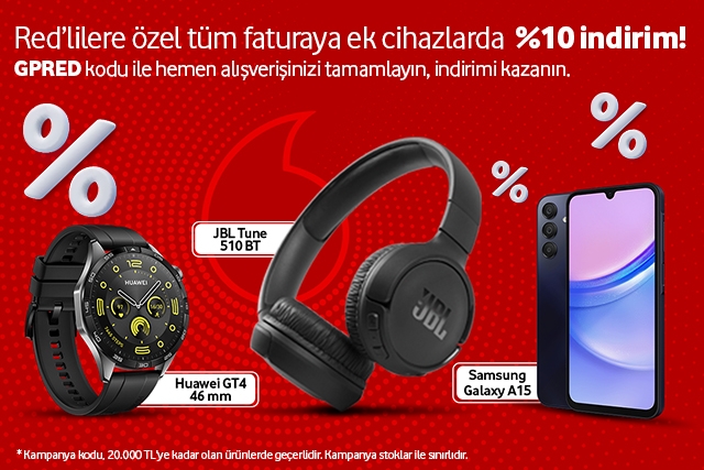 Red'e özel Vodafone Flex fırsatları ile popüler cihazlarda indirimleri kaçırmayın