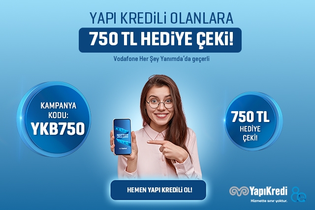 Yapı Kredi 750 TL hediye çeki fırsatı