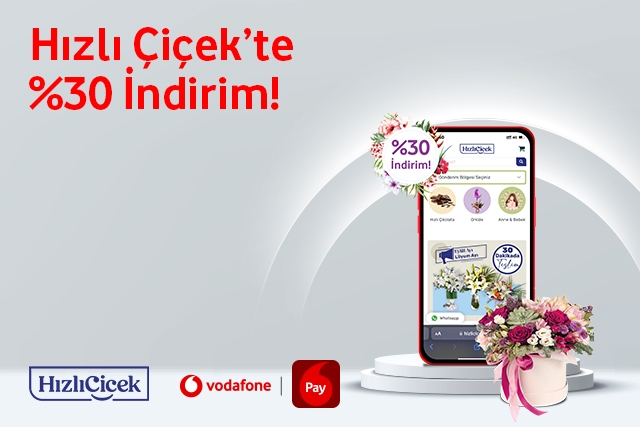 Hızlı Çiçek’te %30 indirim