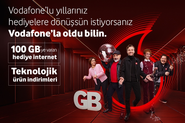 Vodafone’lu yıllarınız hediyelere dönüşsün istiyorsanız Vodafone’la oldu bilin.