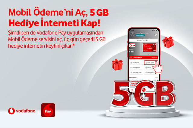 Mobil Ödeme’ni aç, 5 GB hediye interneti kap