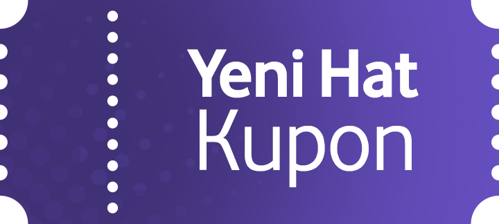 Yeni hat tekliflerinde geçerli 30 GB hediye kazandıran kupon kodunuzu kodu kullan alanına tıklayarak kullanabilirsiniz.