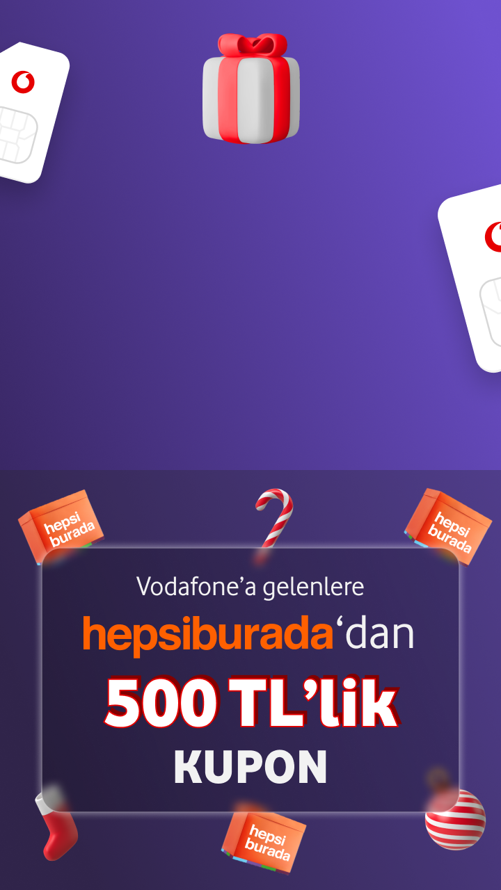 YENI758DV3C1koduyla Vodafone'lu ol, ilk 3 ay geçerli 30 GB hediye internet fırsatını yakala!