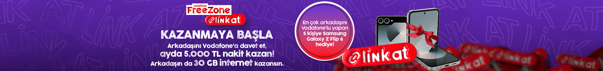 Vodafone ile Samsung Galaxy Z Flip6 ve Nakit Para Kazanın!