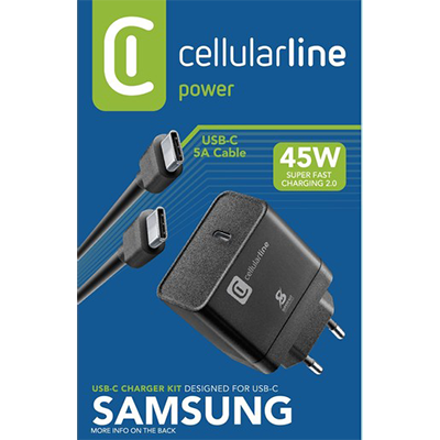 Cellularline Super Fast PD 45w+Kablo